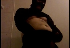 Mysterious beefy guy in black jerking it for ya _)