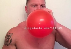 Balloon Fetish - Brock Balloon Blowing Video1
