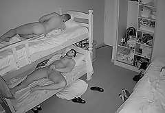 Real hidden camera in bedroom