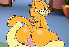 Garfield's big ass gets creampied