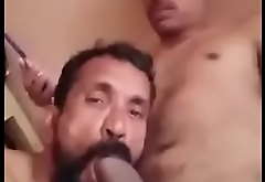 Bottom desi uncle sucking indiscriminate cock for his nephew