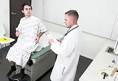 xxxDoctor, what is wrong with my erection? xxx Gay chum examined approximately enclosing holes away from his advisor