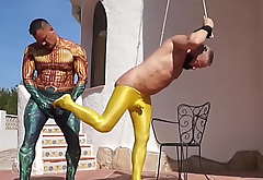 Aquaman fucks his spandex lovemaking slave